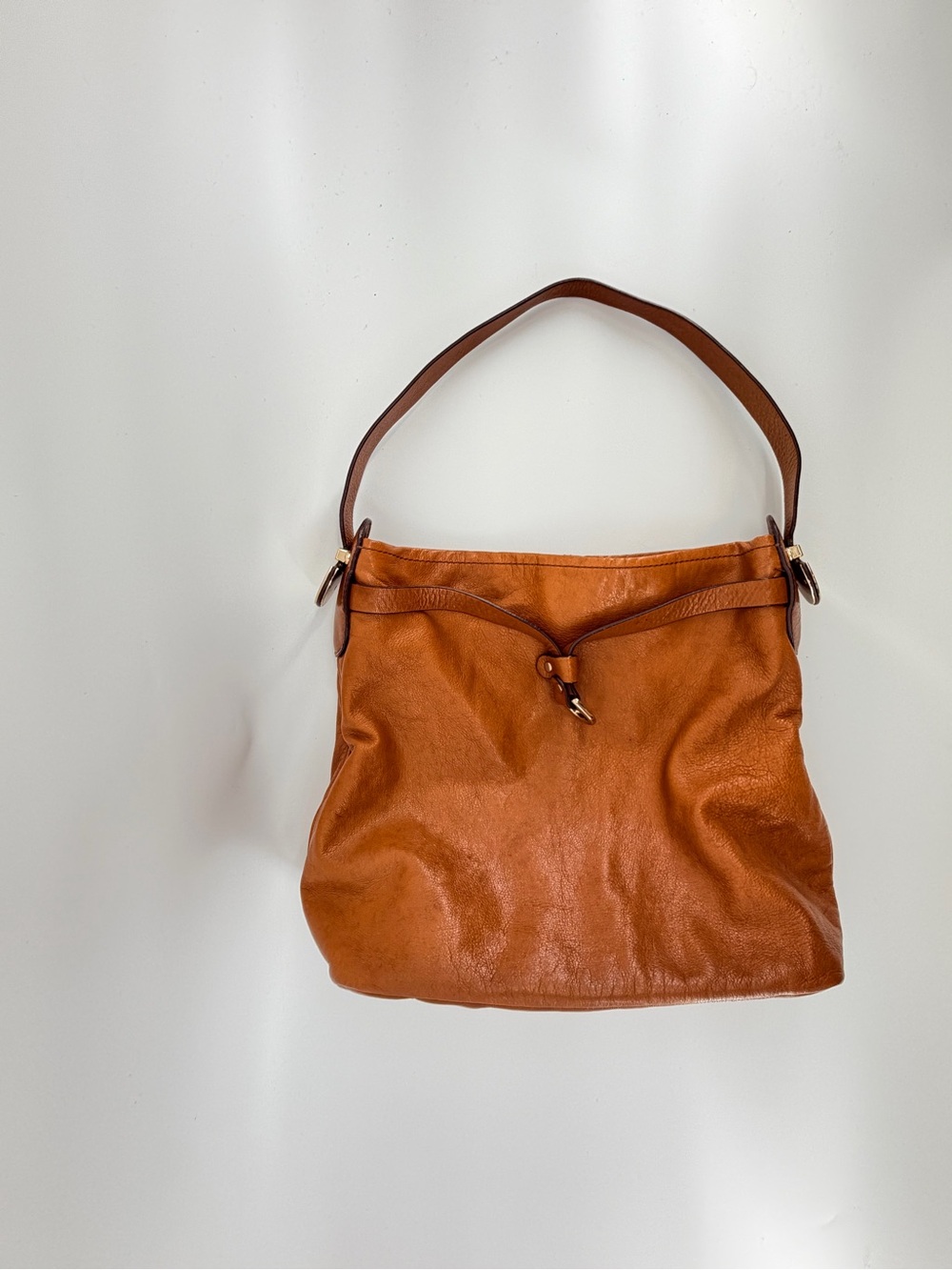 Cole Haan Cognac Leather Shoulder Bag